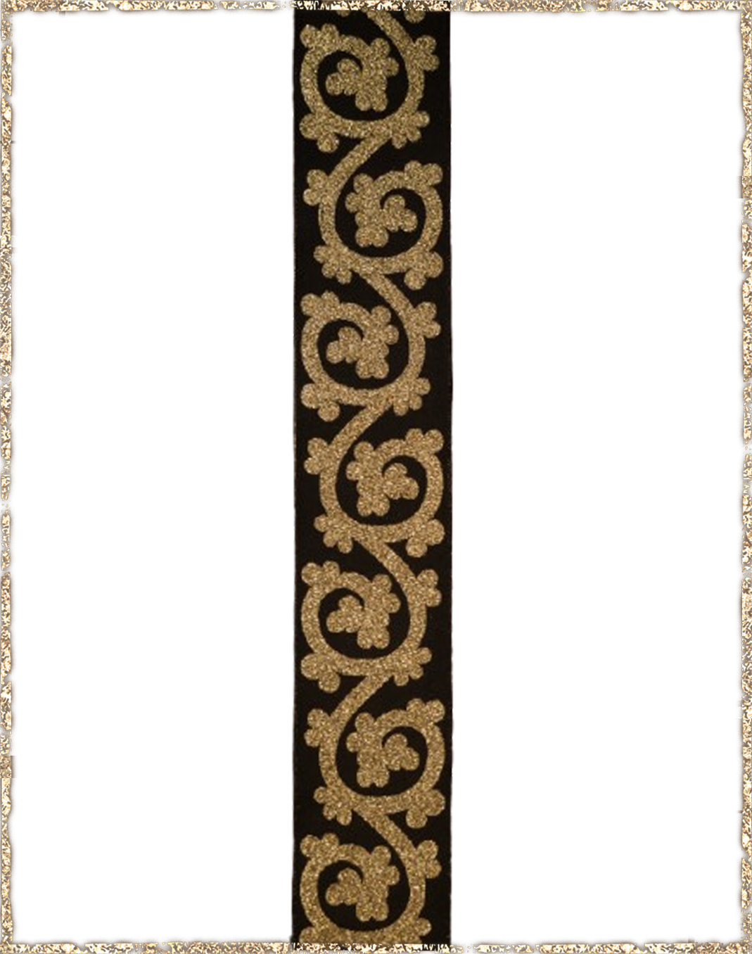 Borte Kleeranke 50 schwarz gold 420496